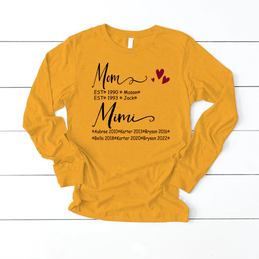 Mom And Mimi Kids Est VT22120093 Longsleeve