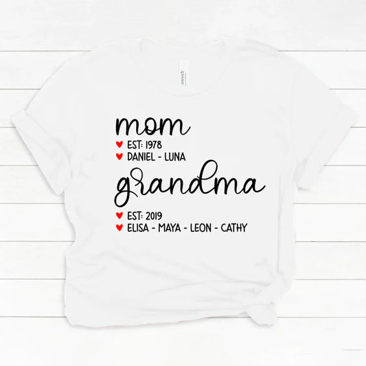 Mom Est Grandma Est And Kid  CTH01 Classic Canvas
