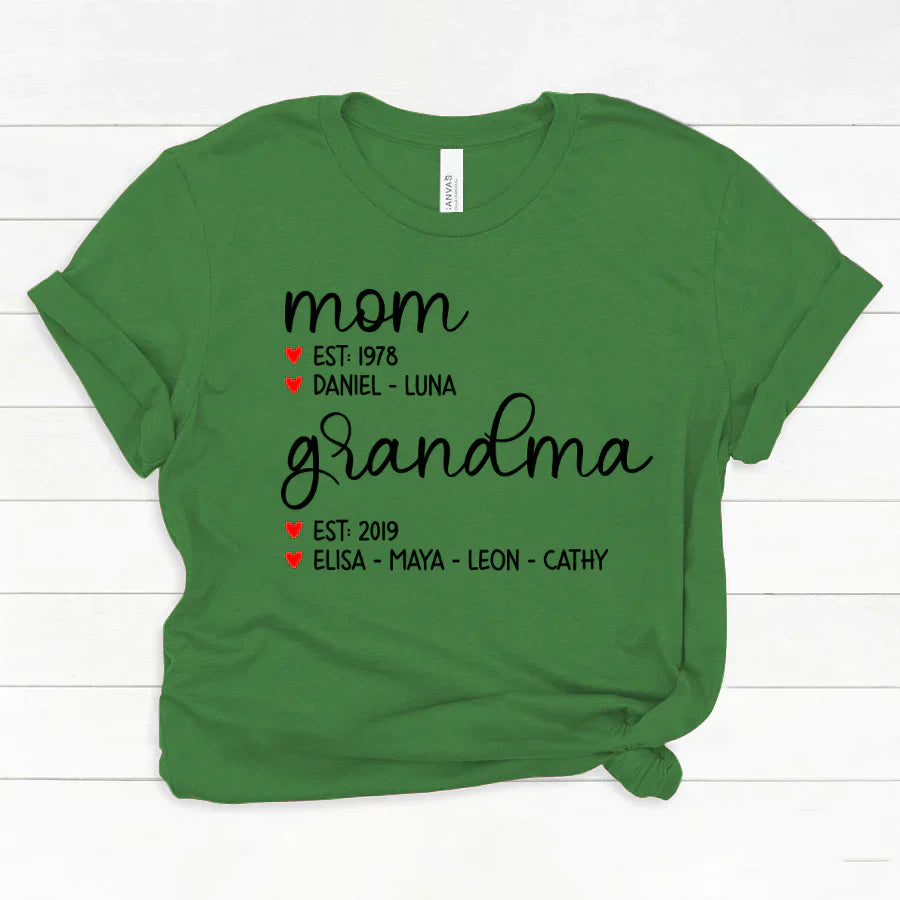 Mom Est Grandma Est And Kid  CTH01 Classic Canvas