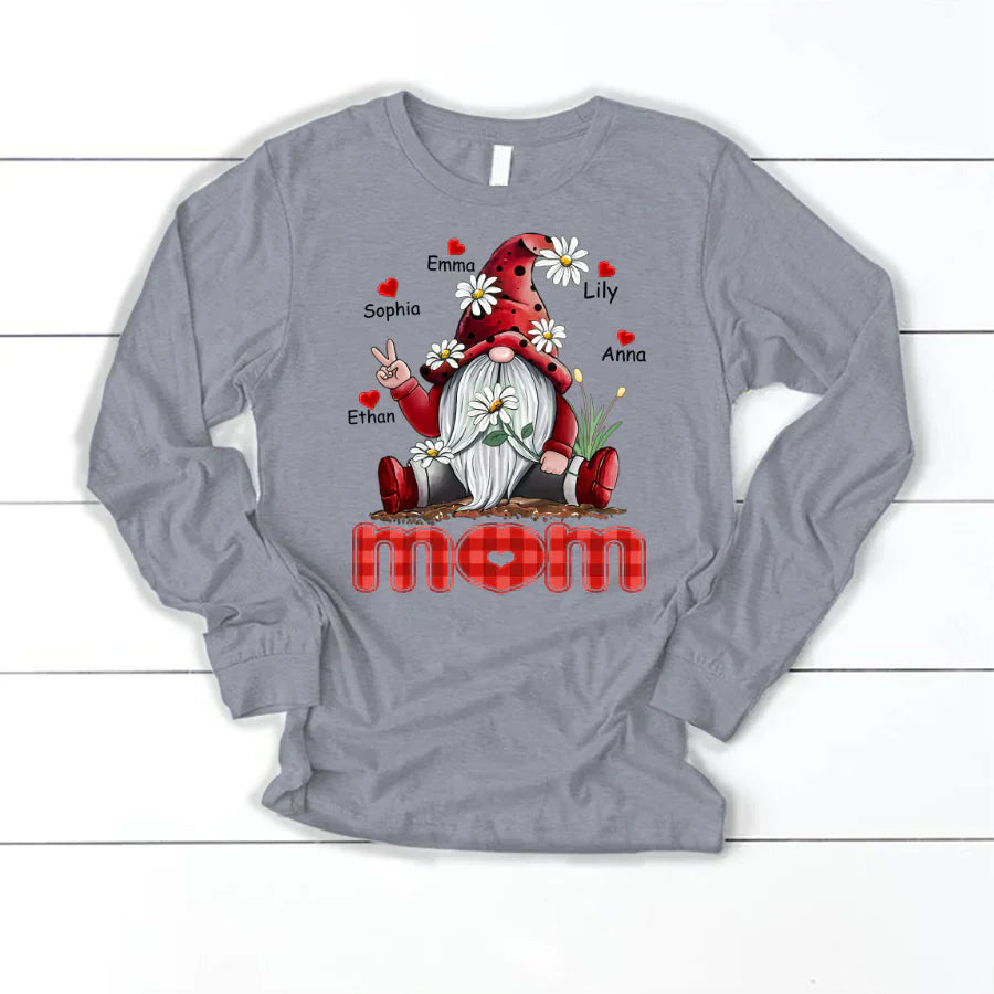 Mom Gnome Heart Kids VT22120072 Longsleeve