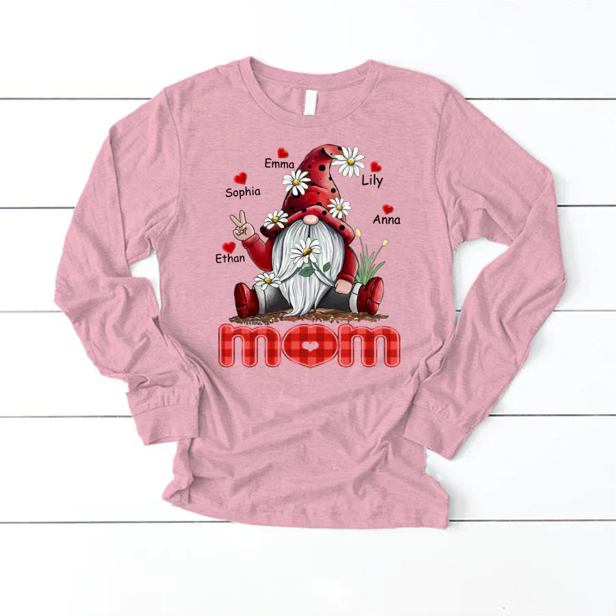 Mom Gnome Heart Kids VT22120072 Longsleeve
