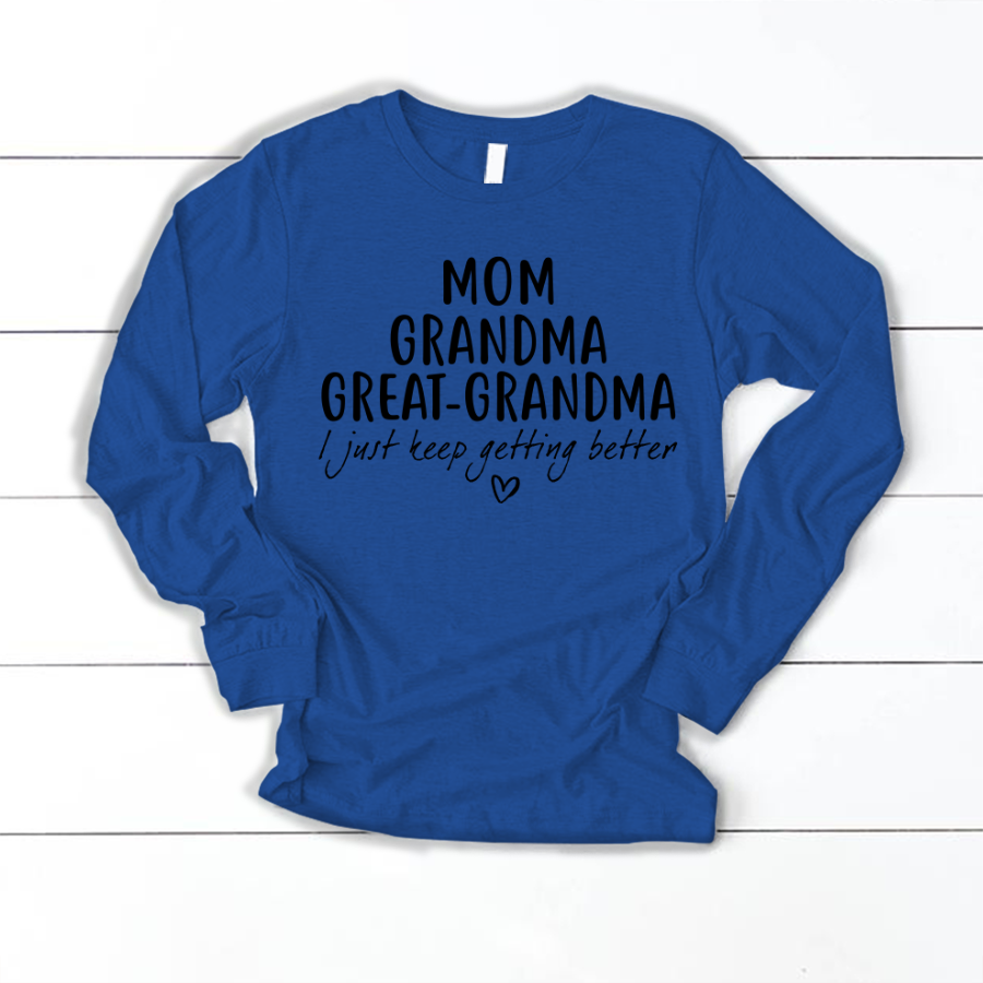 Mom Grandma Great Grandma CL01 Longsleeve