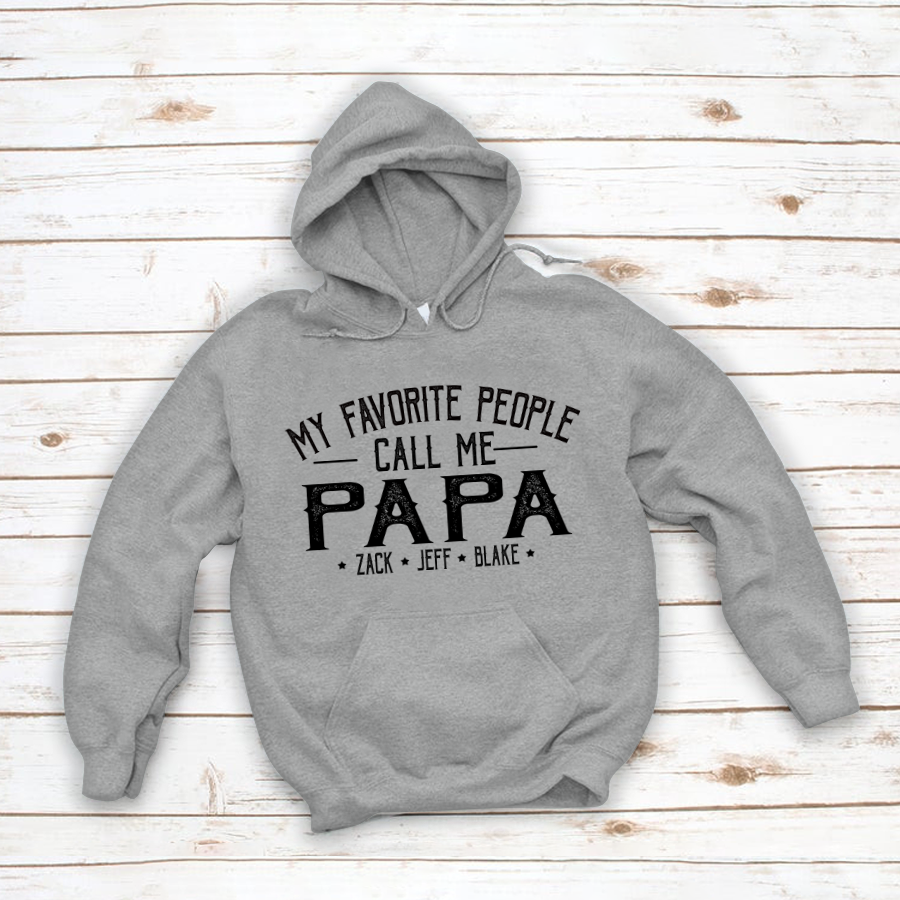 My Favorite People Call Me Papa And Grandkids Shirt