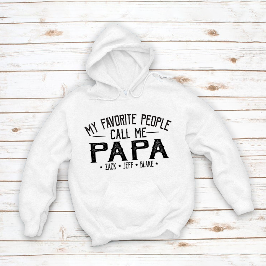 My Favorite People Call Me Papa And Grandkids Shirt
