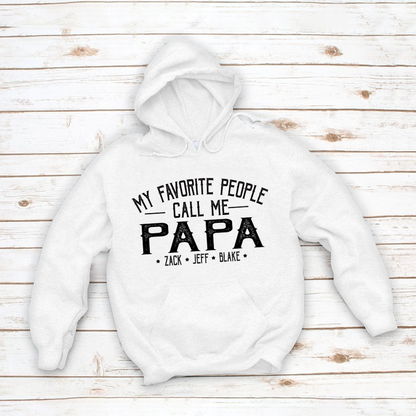 My Favorite People Call Me Papa And Grandkids Shirt