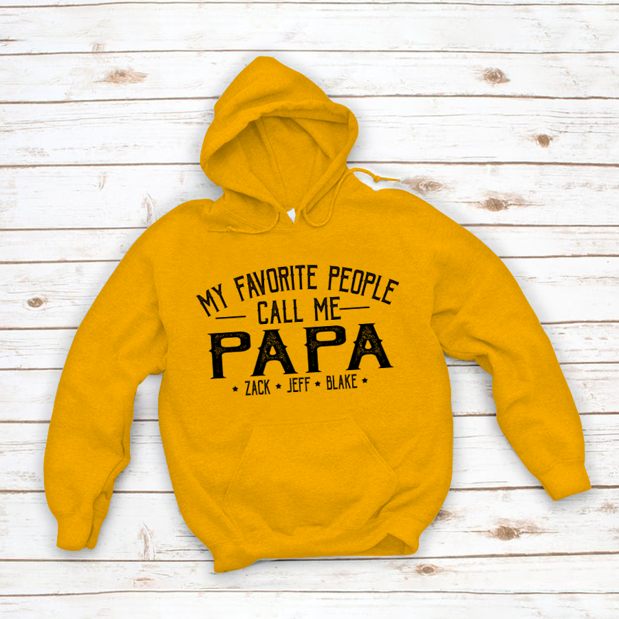 My Favorite People Call Me Papa And Grandkids Shirt