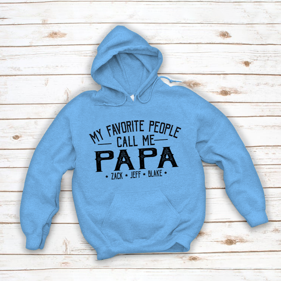 My Favorite People Call Me Papa And Grandkids Shirt