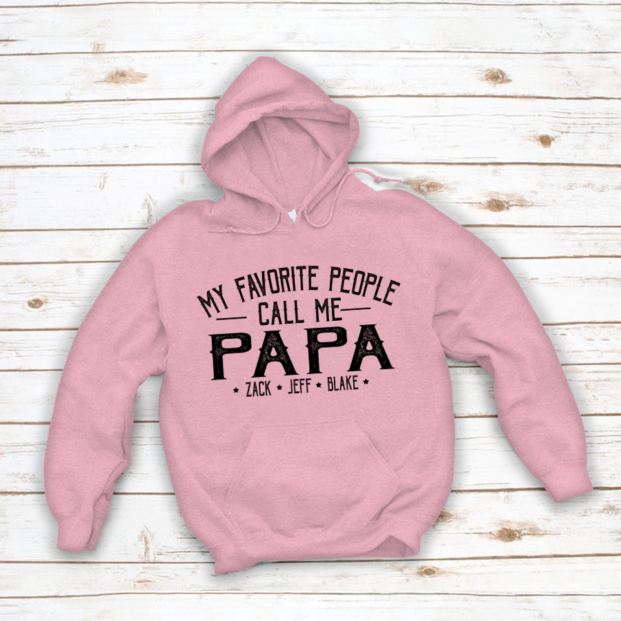 My Favorite People Call Me Papa And Grandkids Shirt