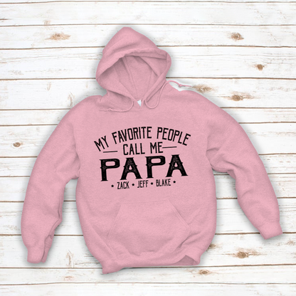 My Favorite People Call Me Papa And Grandkids Shirt