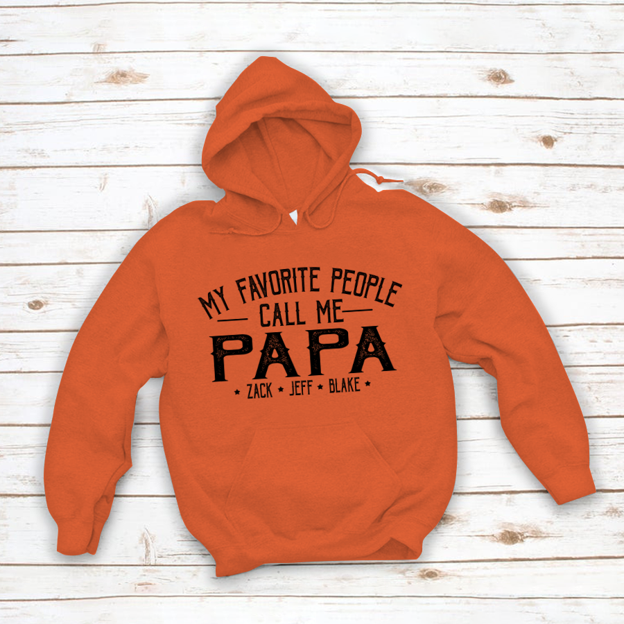 My Favorite People Call Me Papa And Grandkids Shirt