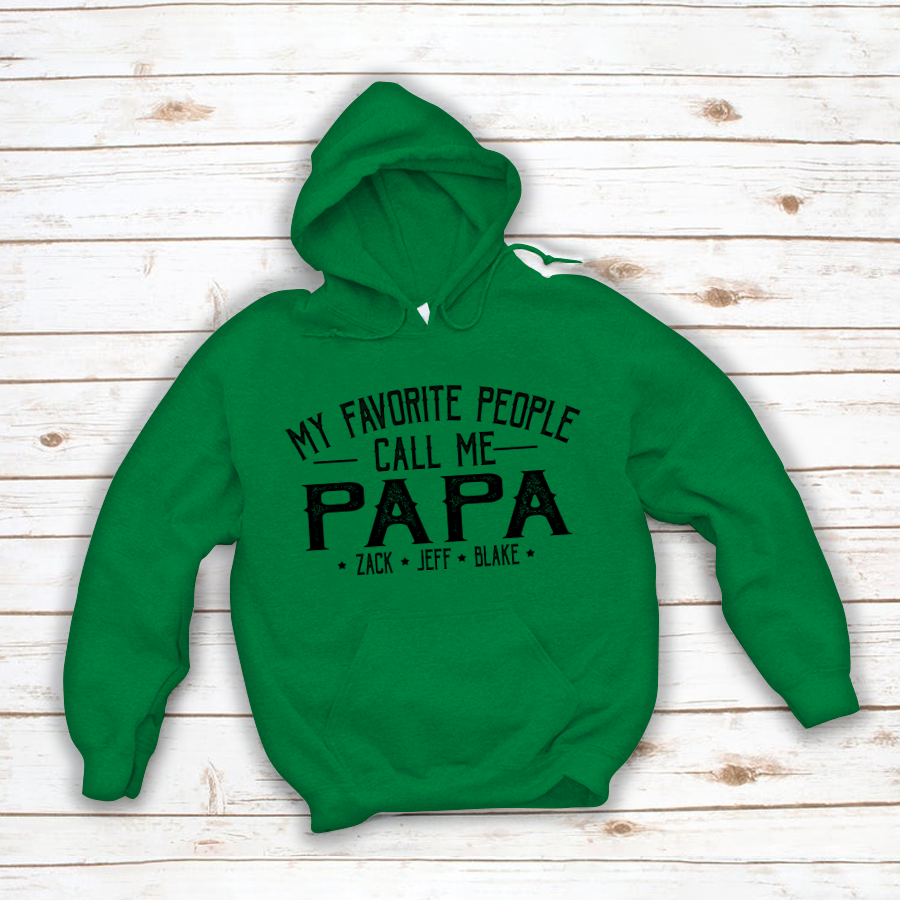 My Favorite People Call Me Papa And Grandkids Shirt