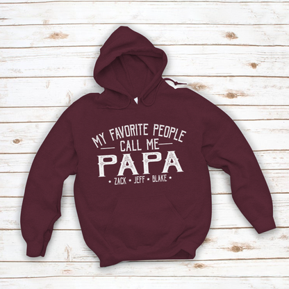 My Favorite People Call Me Papa And Grandkids Shirt