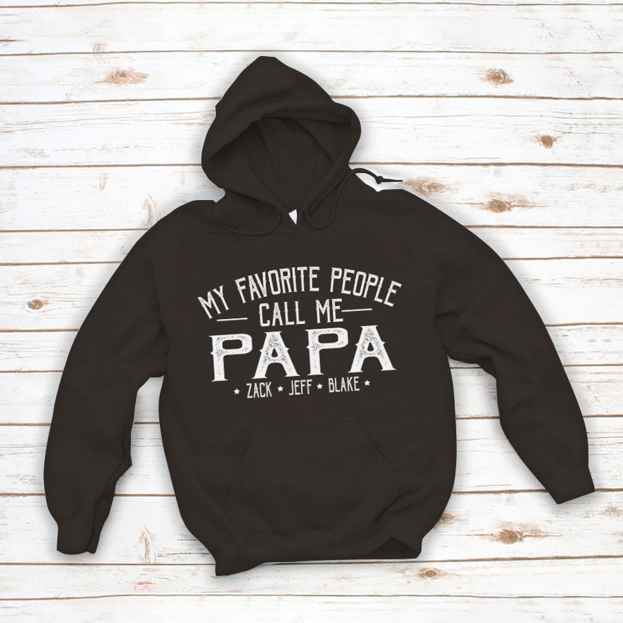My Favorite People Call Me Papa And Grandkids Shirt