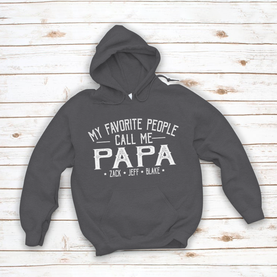 My Favorite People Call Me Papa And Grandkids Shirt
