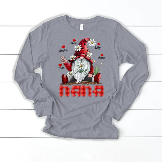 Nana Gnome Heart Kids VT22120072 Longsleeve