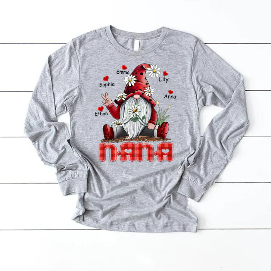 Nana Gnome Heart Kids VT22120072 Longsleeve