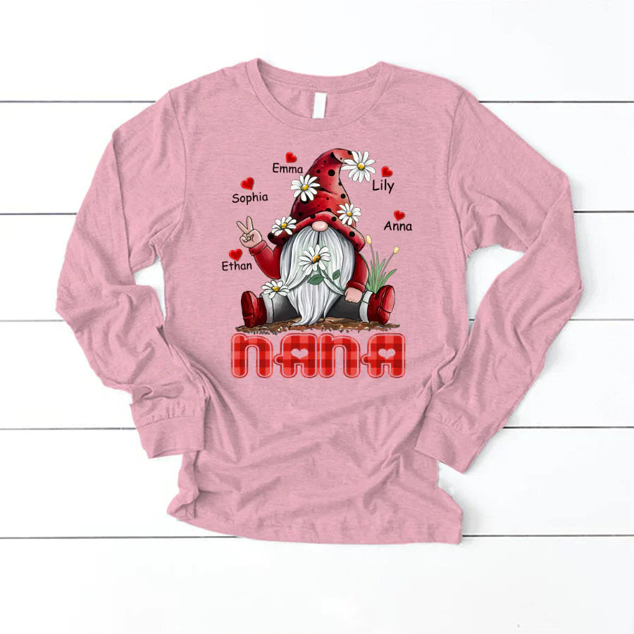 Nana Gnome Heart Kids VT22120072 Longsleeve