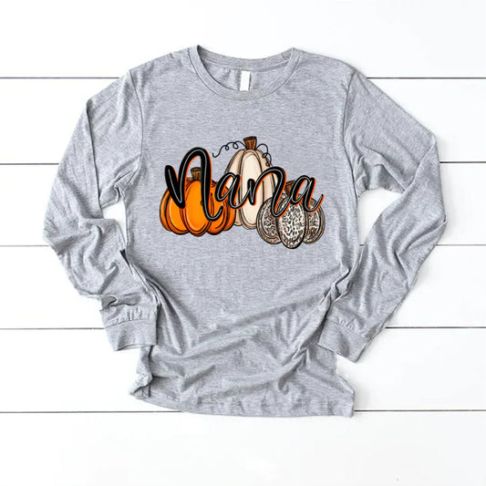 Nana Pumpkins Leopard Autumn Longsleeve