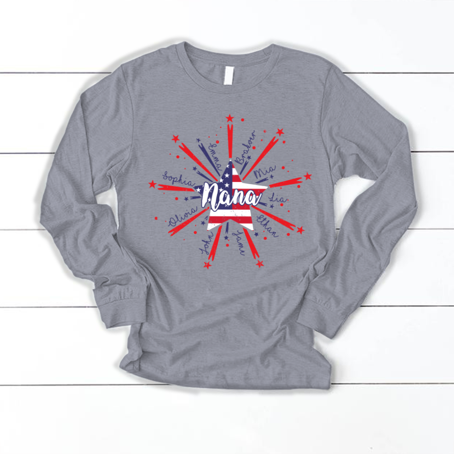 Nana Starburst 4th july american CL01 Longsleeve