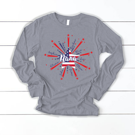 Nana Starburst 4th july american CL01 Longsleeve