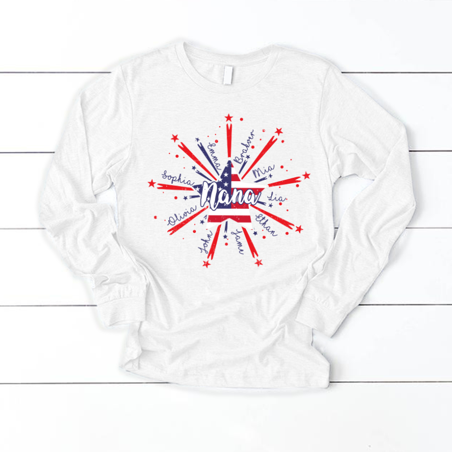 Nana Starburst 4th july american CL01 Longsleeve