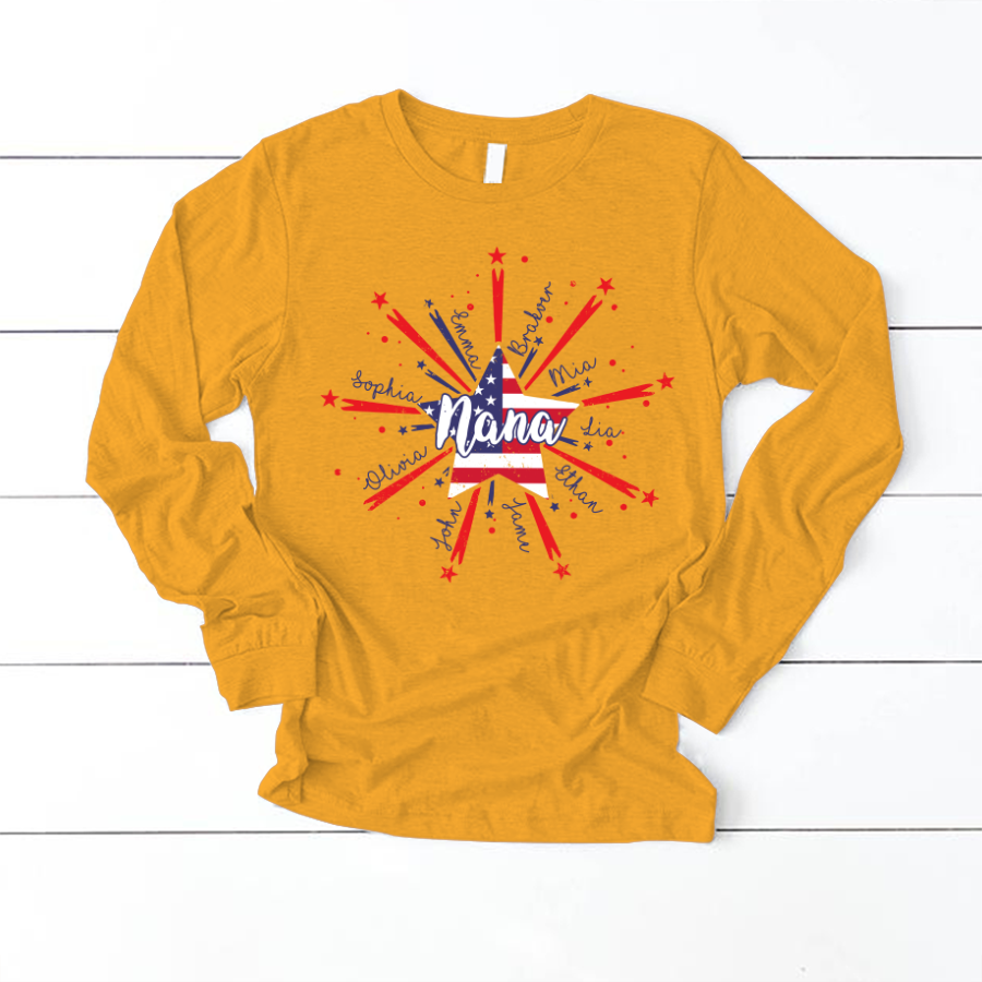 Nana Starburst 4th july american CL01 Longsleeve