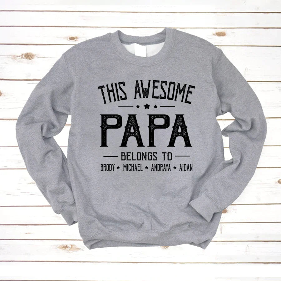 Papa And Kids Awesome VT2212002 Sweatshirt