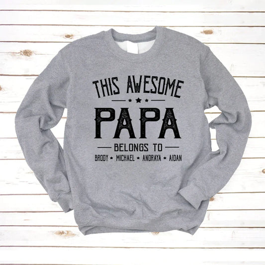 Papa And Kids Awesome VT2212002 Sweatshirt