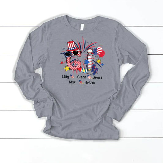 Patriotic Doodle 4th Of July Gi And Grandkid CTH01 Longsleeve