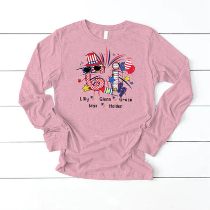 Patriotic Doodle 4th Of July Gi And Grandkid CTH01 Longsleeve