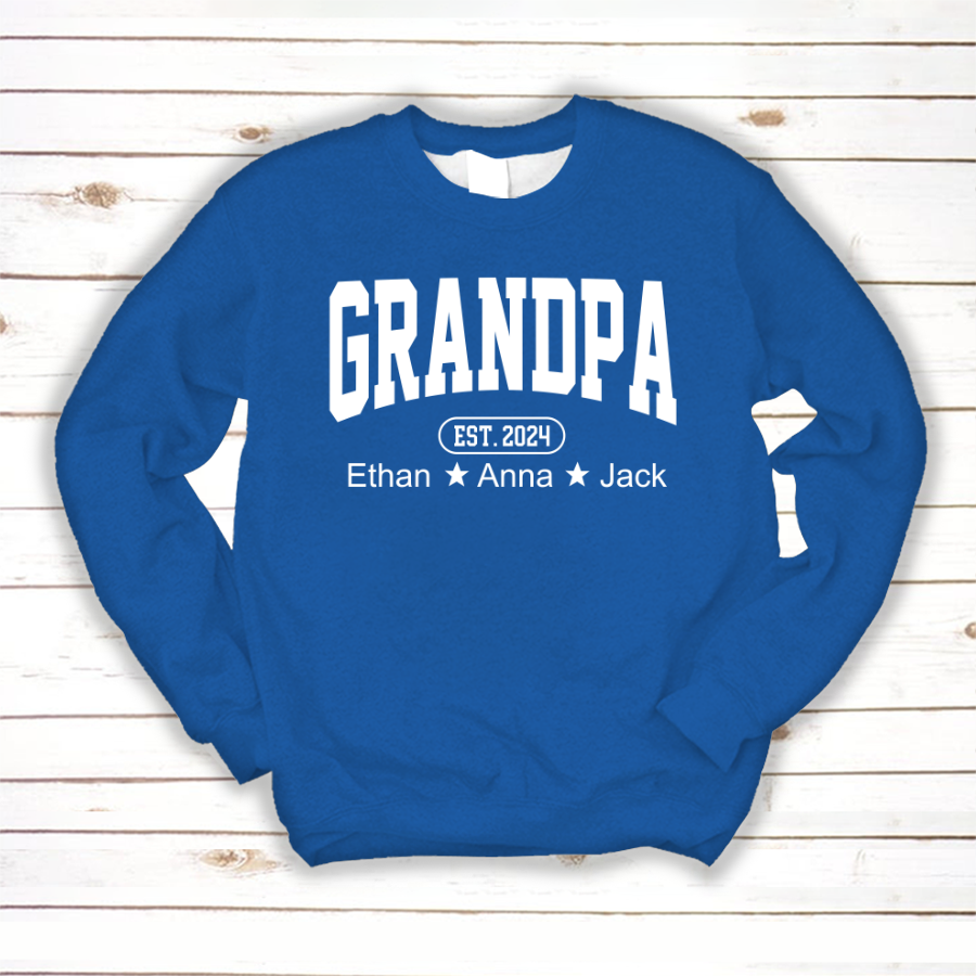 Personalized Dad Grandpa And Grandkids Father's Day Gift Shirt