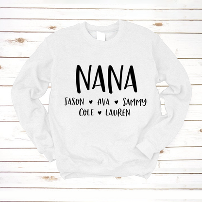Personalized Nana Shirt, Mother's Day Gifts For Grandma