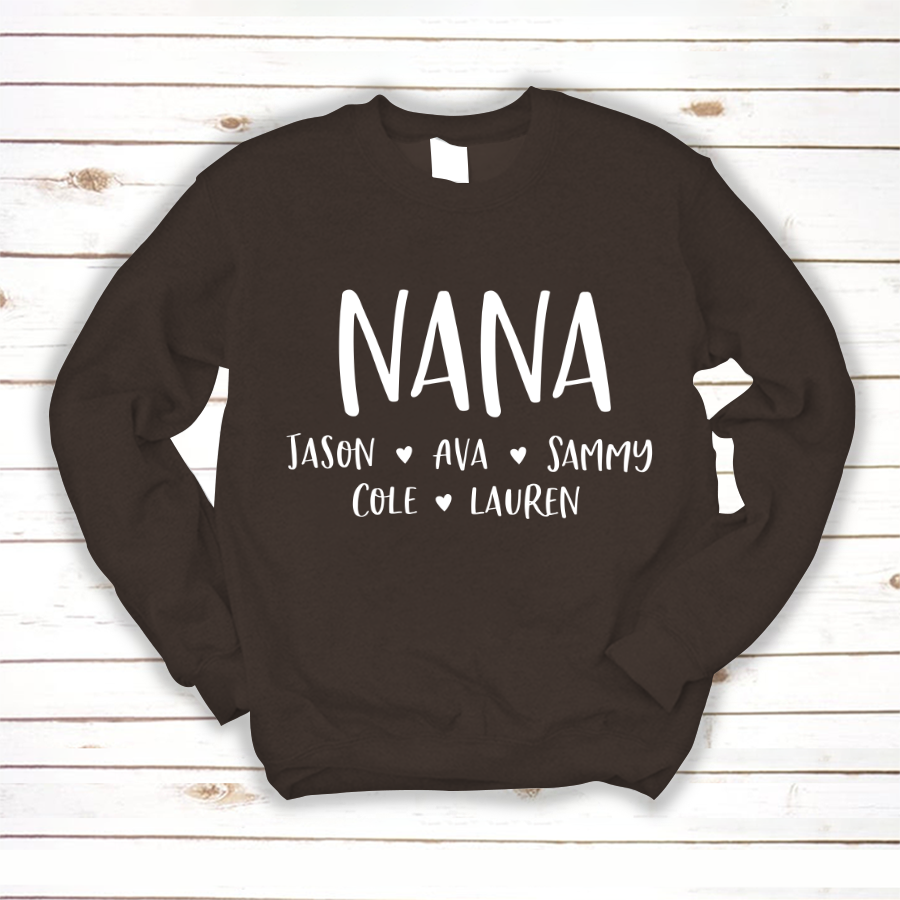 Personalized Nana Shirt, Mother's Day Gifts For Grandma
