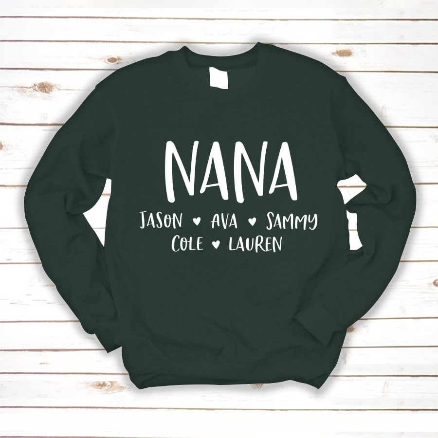 Personalized Nana Shirt, Mother's Day Gifts For Grandma