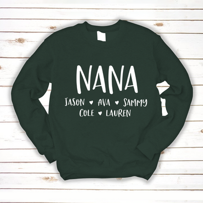 Personalized Nana Shirt, Mother's Day Gifts For Grandma
