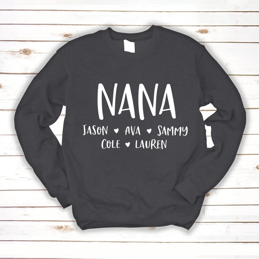 Personalized Nana Shirt, Mother's Day Gifts For Grandma