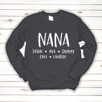 Personalized Nana Shirt, Mother's Day Gifts For Grandma