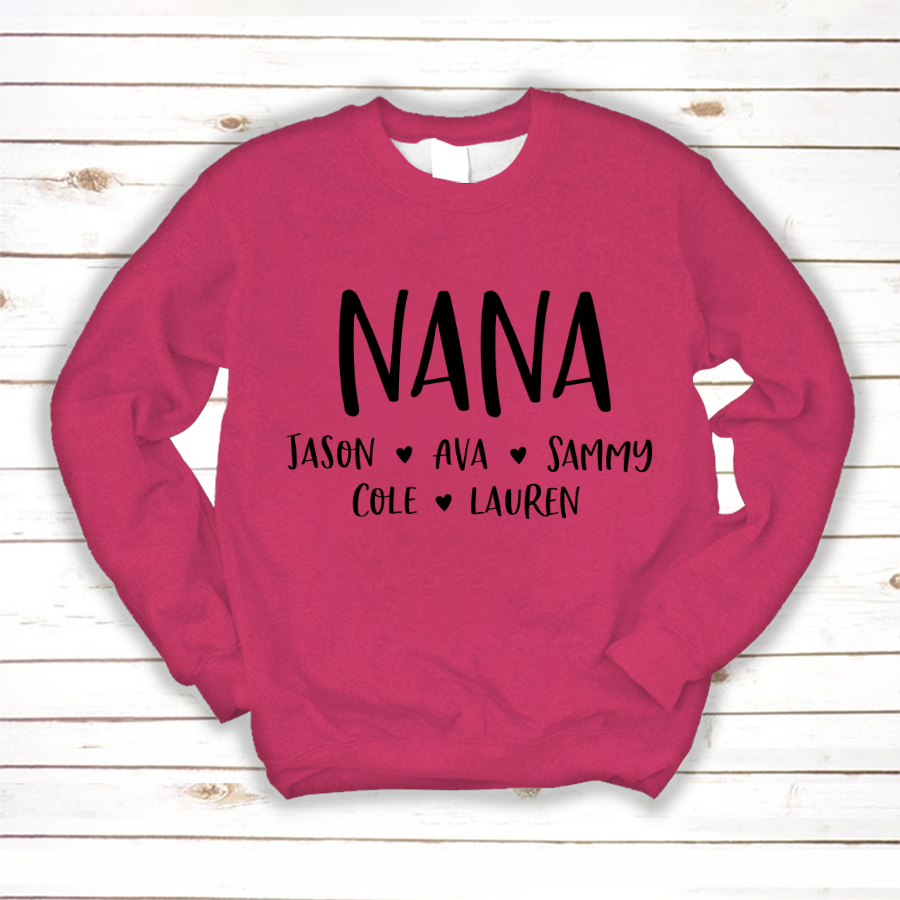 Personalized Nana Shirt, Mother's Day Gifts For Grandma
