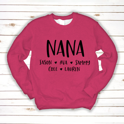 Personalized Nana Shirt, Mother's Day Gifts For Grandma