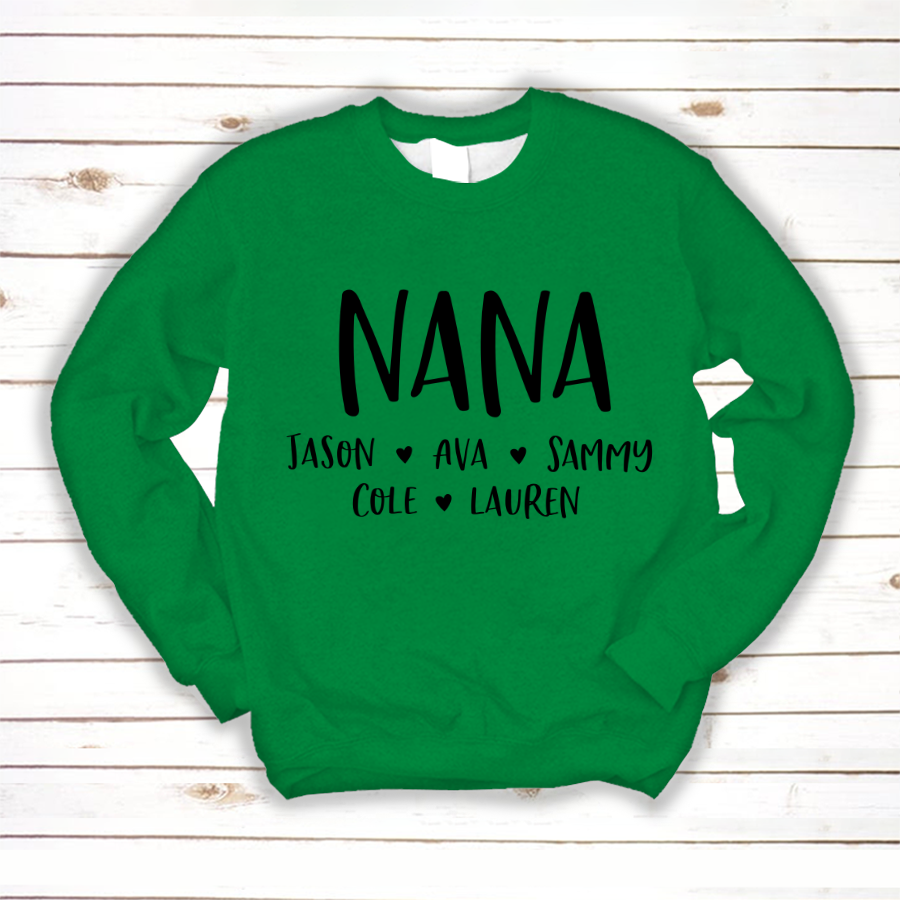 Personalized Nana Shirt, Mother's Day Gifts For Grandma