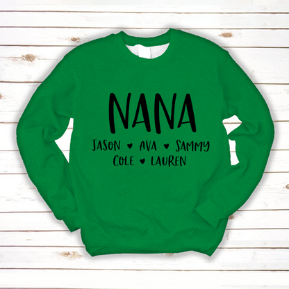 Personalized Nana Shirt, Mother's Day Gifts For Grandma