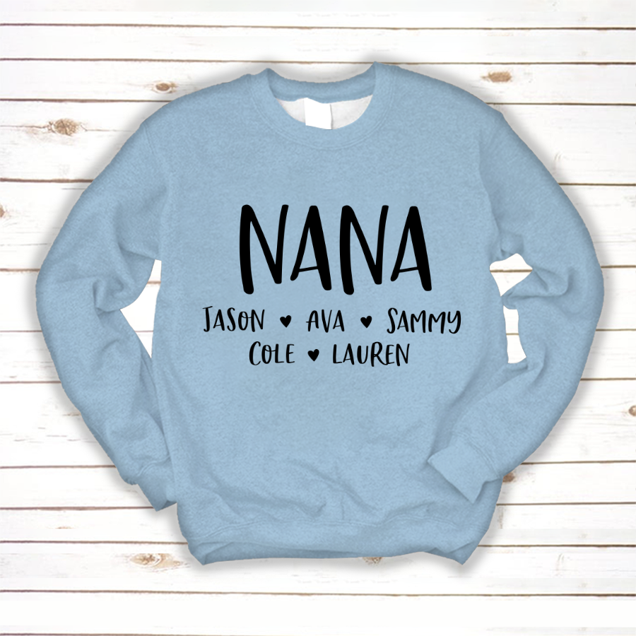Personalized Nana Shirt, Mother's Day Gifts For Grandma