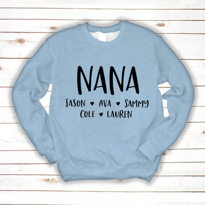 Personalized Nana Shirt, Mother's Day Gifts For Grandma