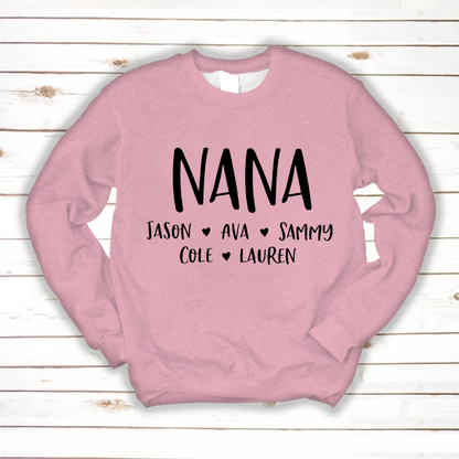 Personalized Nana Shirt, Mother's Day Gifts For Grandma
