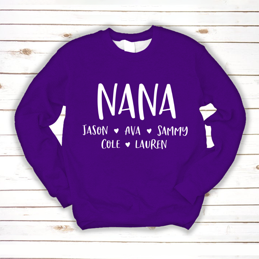 Personalized Nana Shirt, Mother's Day Gifts For Grandma