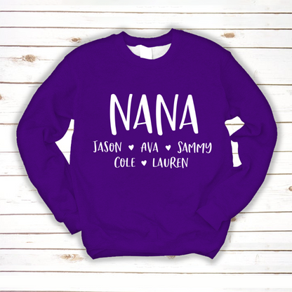 Personalized Nana Shirt, Mother's Day Gifts For Grandma