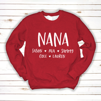 Personalized Nana Shirt, Mother's Day Gifts For Grandma