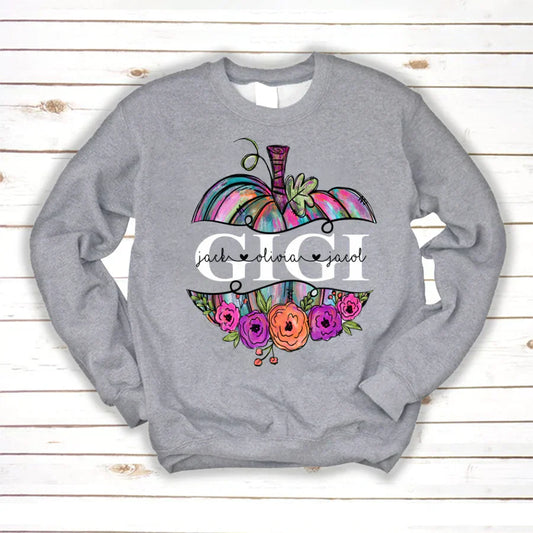 Personalized Gigi Painted Pumpkin 2022 Sweatshirt