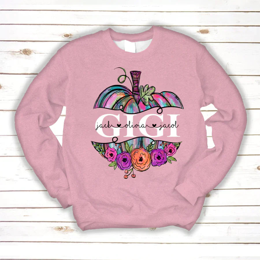 Personalized Gigi Painted Pumpkin 2022 Sweatshirt