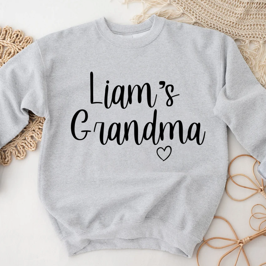 Personalized Grandma Kid Name Custom Names Mother's Day Sweatshirt